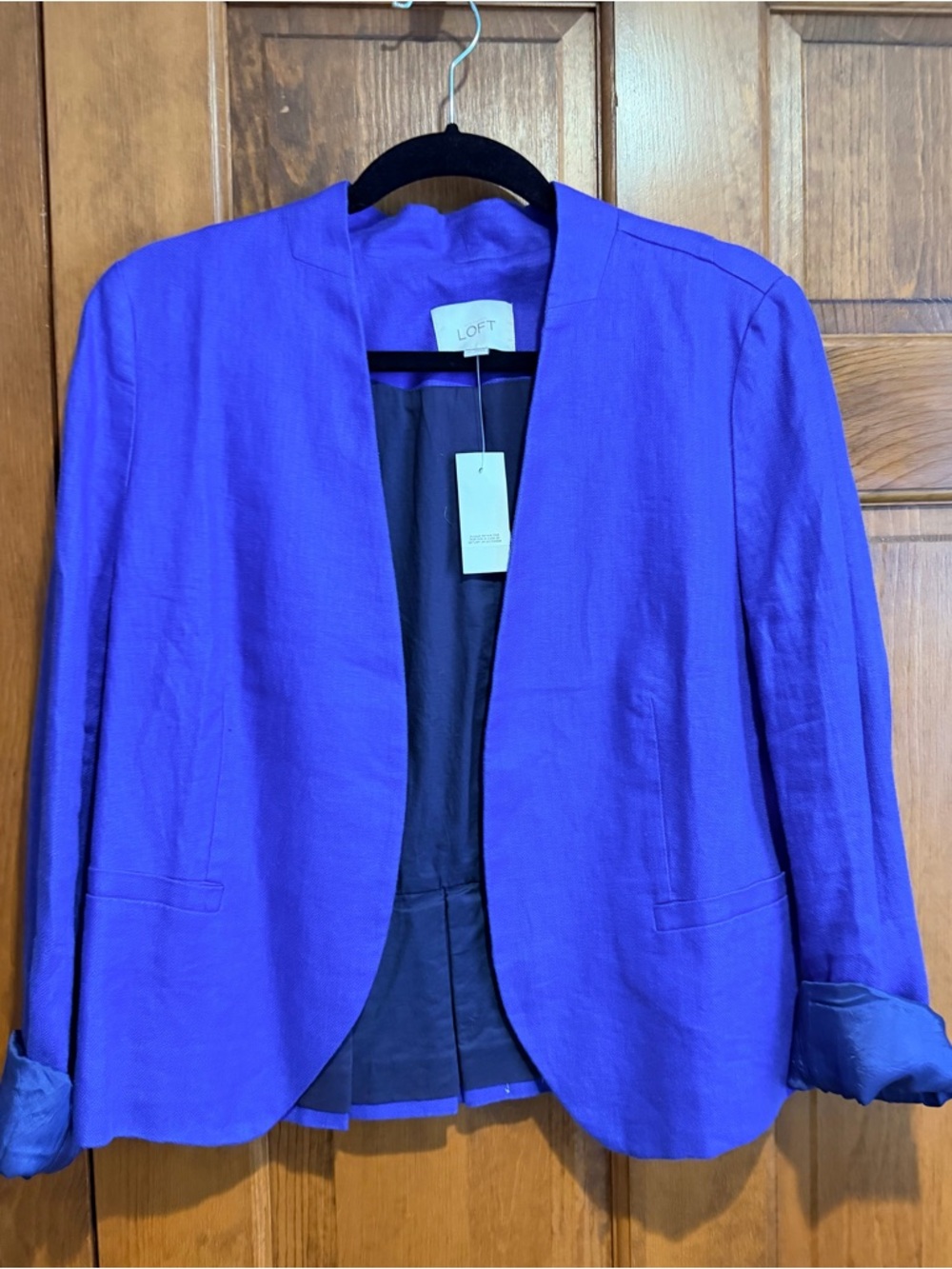 LOFT Violet Open-Front Blazer Jacket
